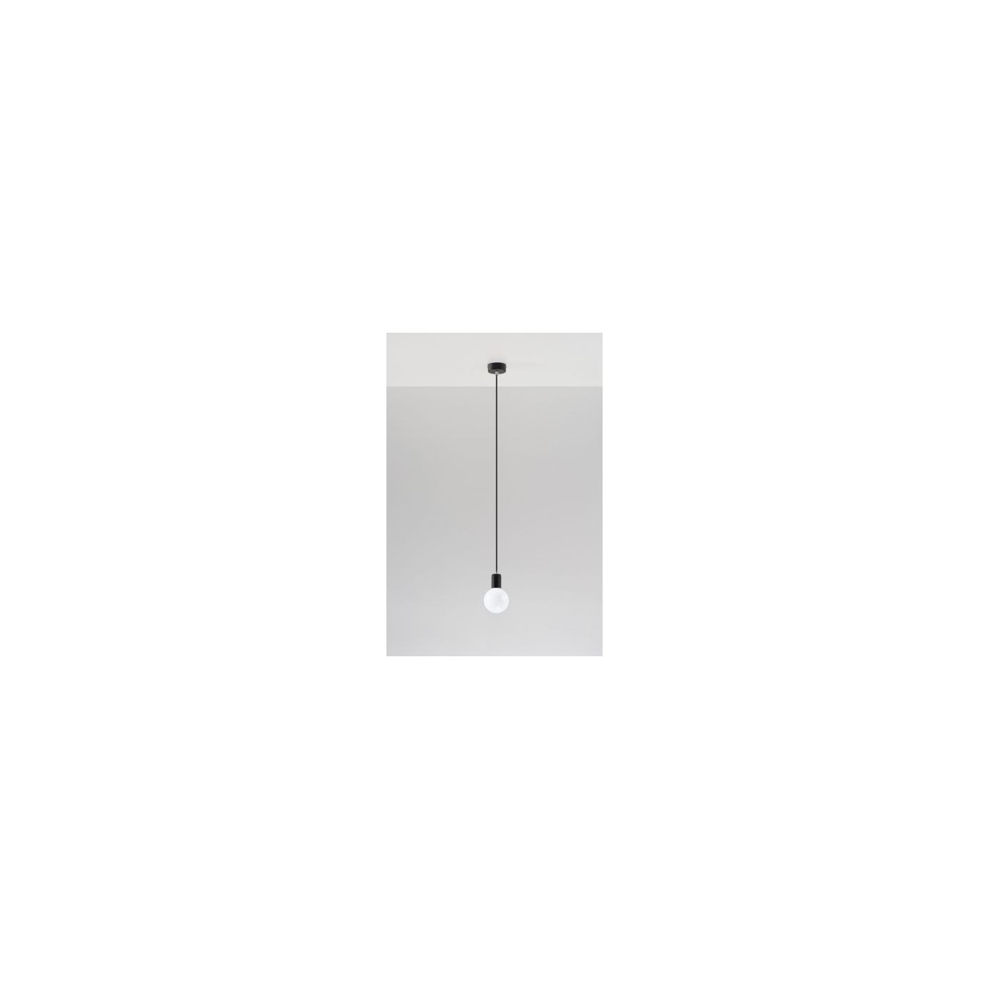 Lampa Wisząca Edison Czarny SL.0152 Sollux