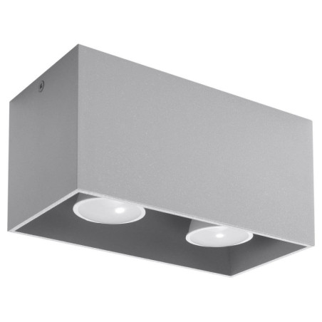 Plafon Quad Maxi Antracyt Ral 7016 SL.0382 Sollux