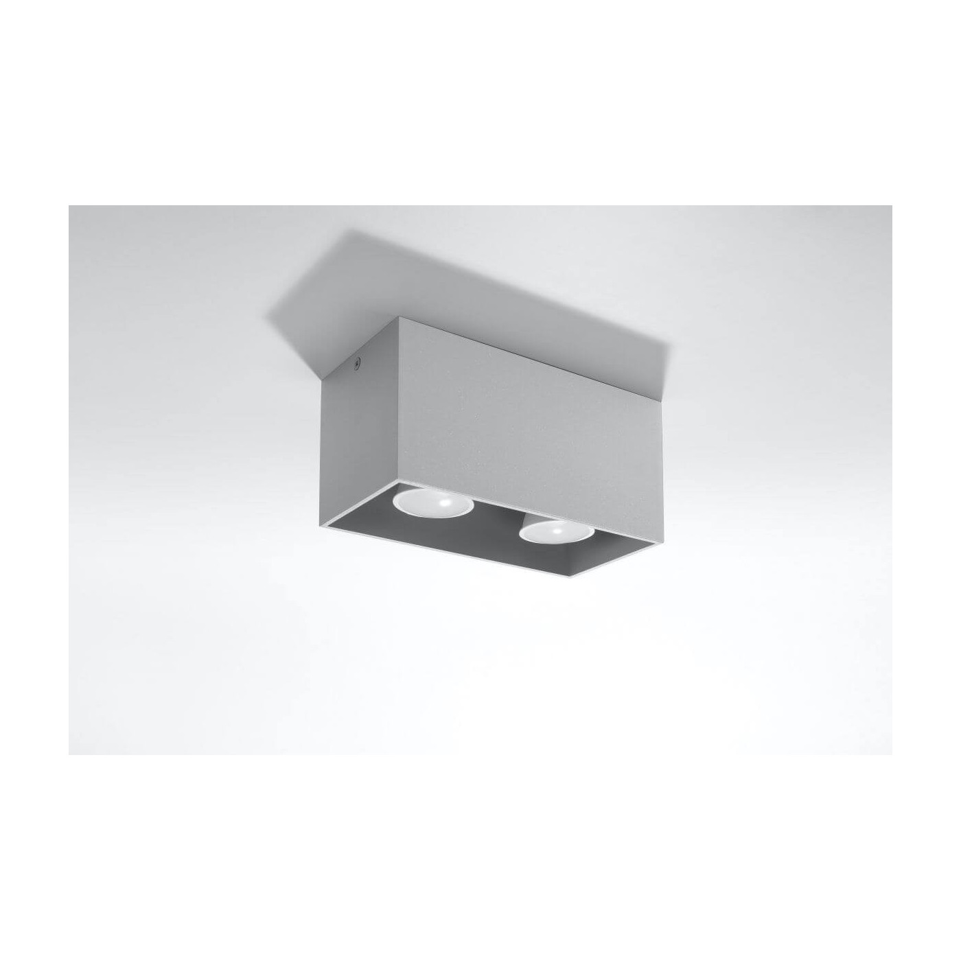 Plafon Quad Maxi Antracyt Ral 7016 SL.0382 Sollux