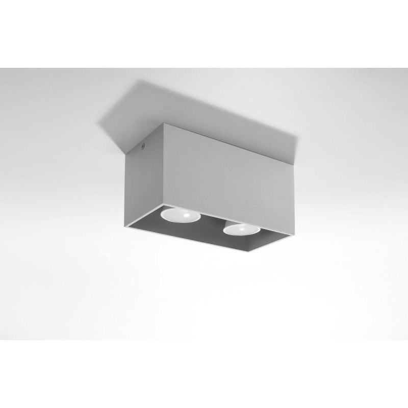 Plafon Quad Maxi Antracyt Ral 7016 SL.0382 Sollux