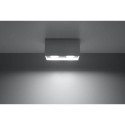 Plafon Quad Maxi Antracyt Ral 7016 SL.0382 Sollux