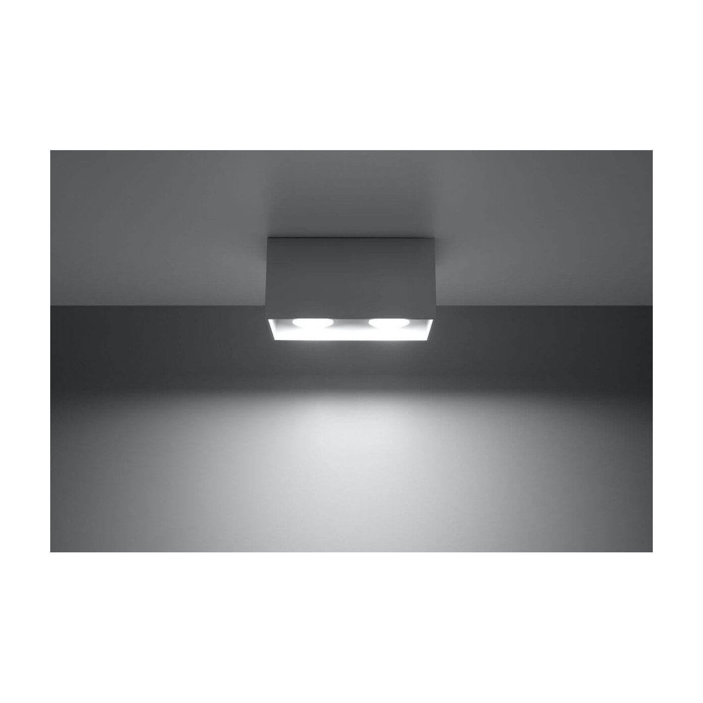 Plafon Quad Maxi Antracyt Ral 7016 SL.0382 Sollux