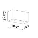 Plafon Quad Maxi Antracyt Ral 7016 SL.0382 Sollux