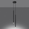Lampa Wisząca Pastelo 2 Czarna Sollux