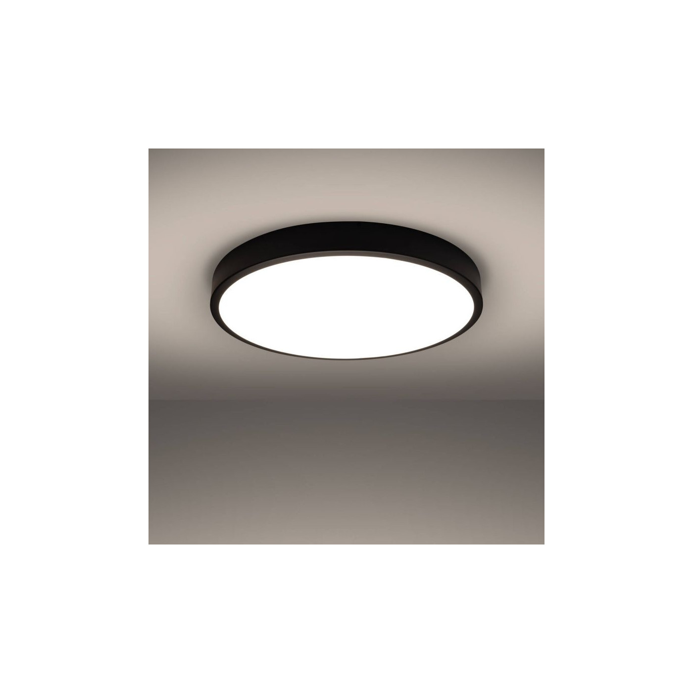 Plafon Onyx 60 czarny LED 3000K Sollux
