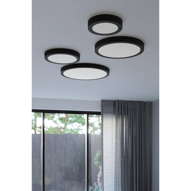 Plafon Onyx 40 czarny LED 3000K Sollux