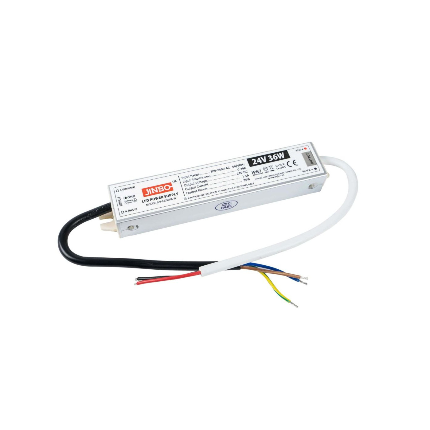 Zasilacz IP67 Do Taśmy LED - 24V 1.5A 36W Kingled