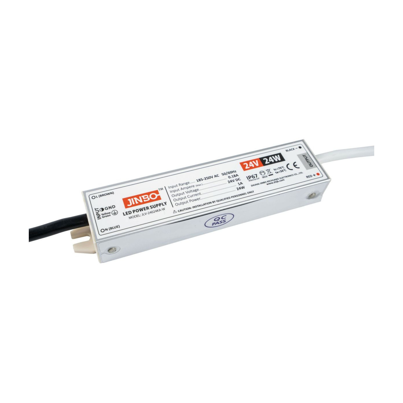 Zasilacz IP67 Do Taśmy LED - 24V 1A 24W Kingled