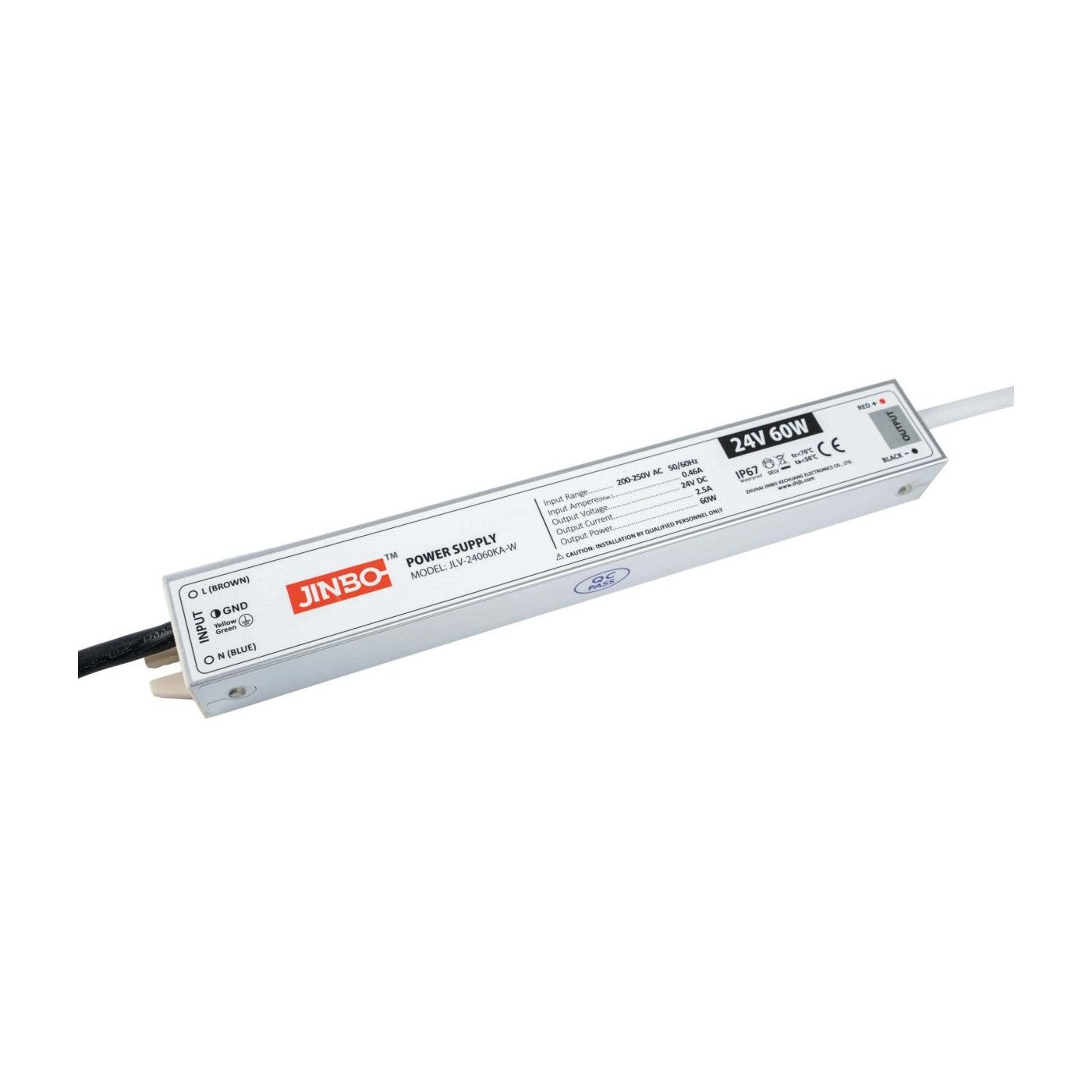 Zasilacz IP67 do taśmy LED - 24V 2.5A 60W Kingled