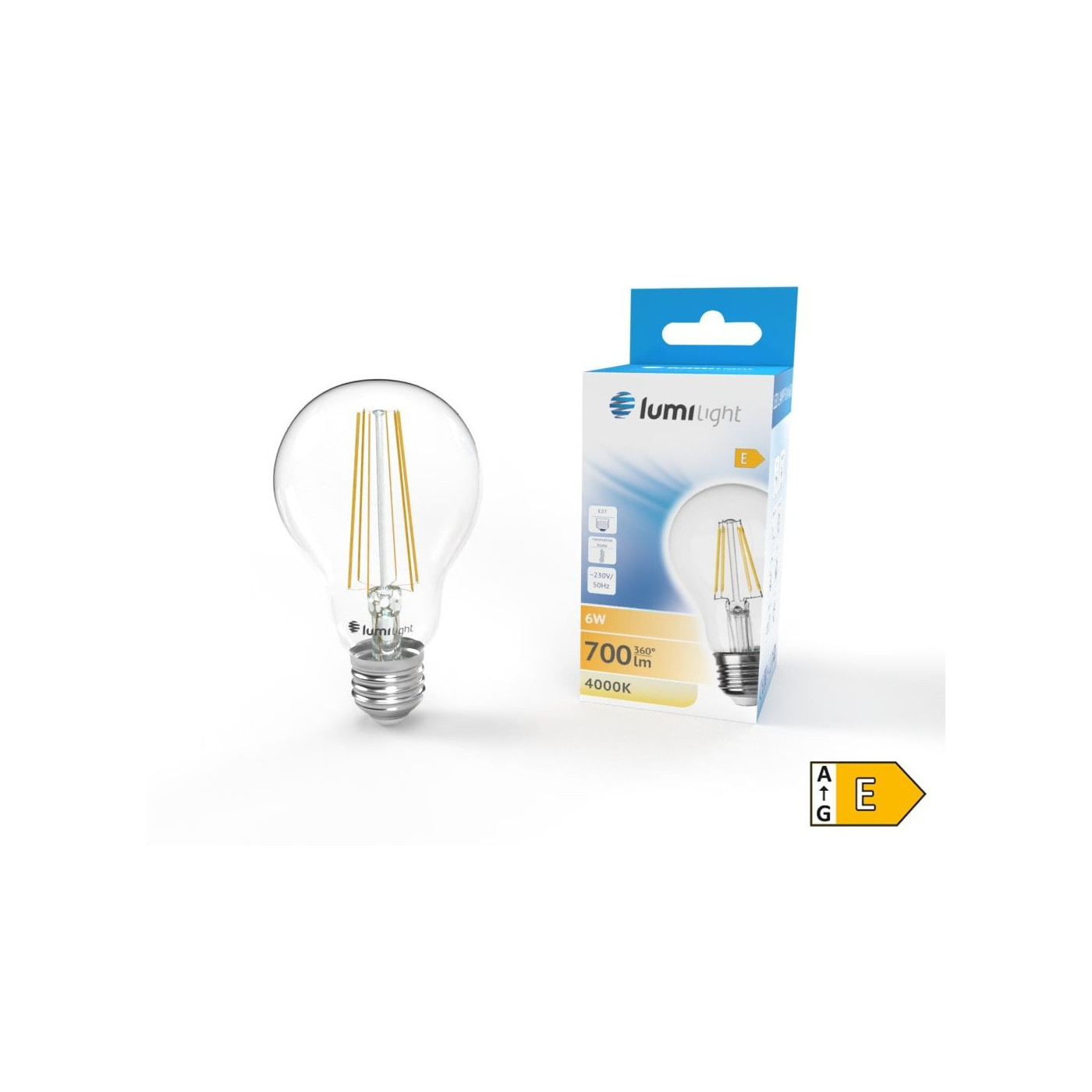 Żarówka LED FLM A60 E27 6W Neutralna LL6525 Lumilight