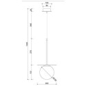 Lampa Wisząca Borra B Biały BRB111P0 Ummo