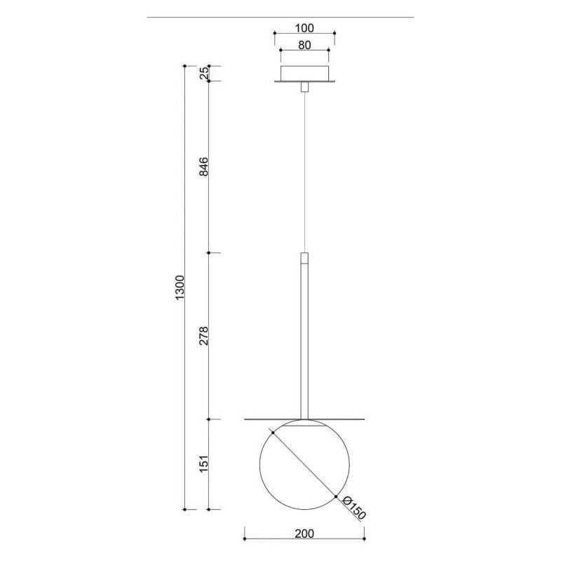 Lampa Wisząca Borra B Biały BRB111P0 Ummo