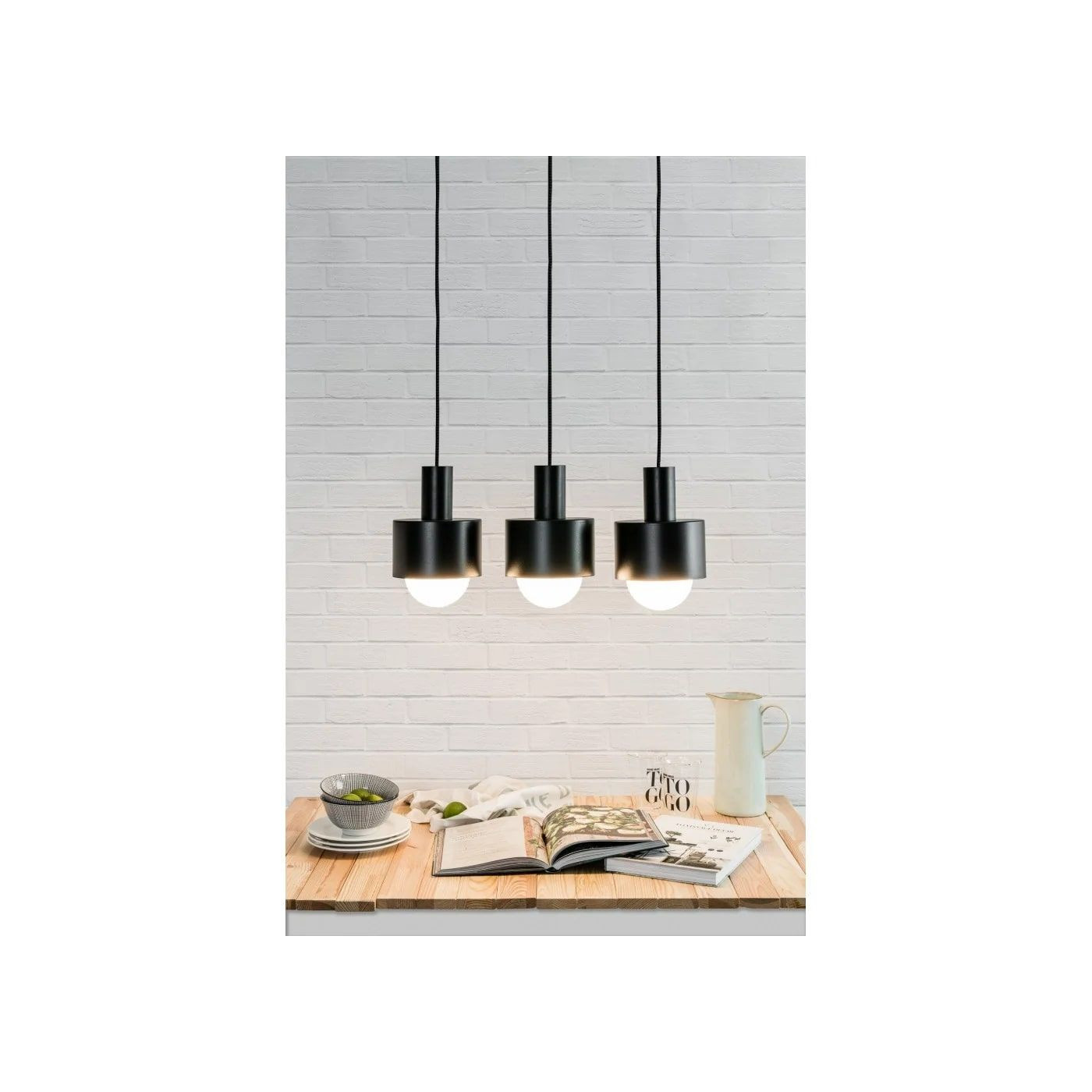 Lampa Wisząca Enkel 3L Czarny EN3322P0 Ummo