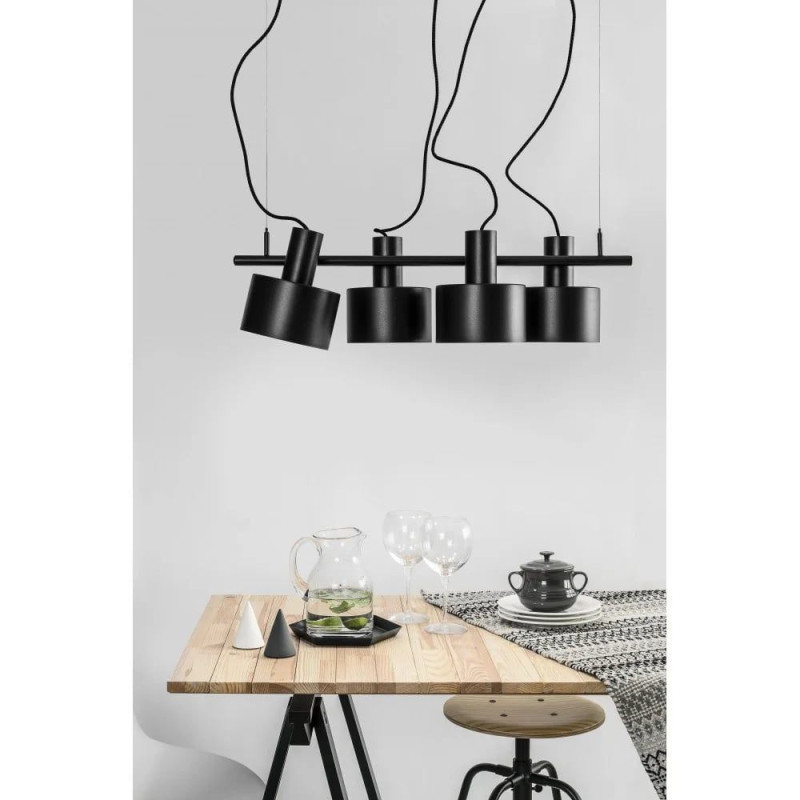 Lampa Wisząca Enkel 4 Czarny EN4422P0 Ummo