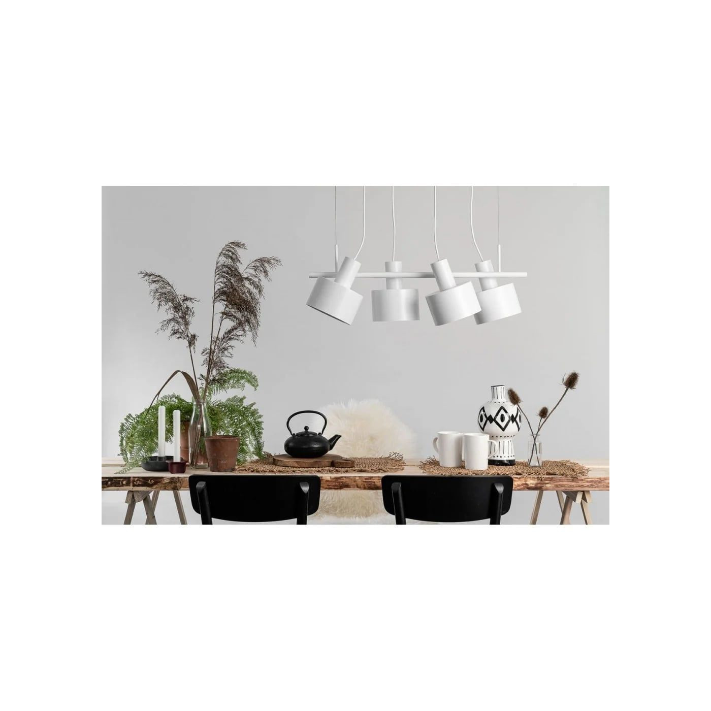 Lampa Wisząca Enkel 4 Biały EN4411P0 Ummo