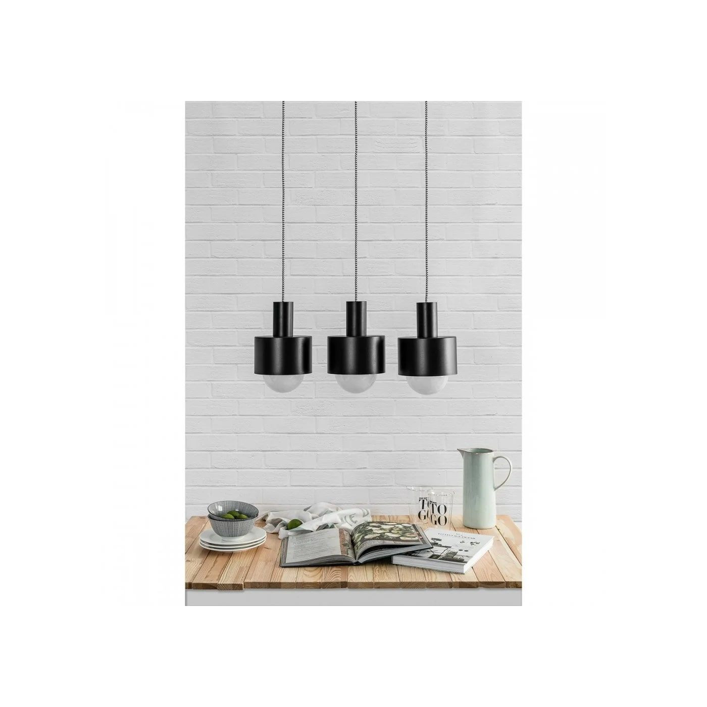 Lampa Wisząca Enkel 3P Czarny EN3322P3 Ummo