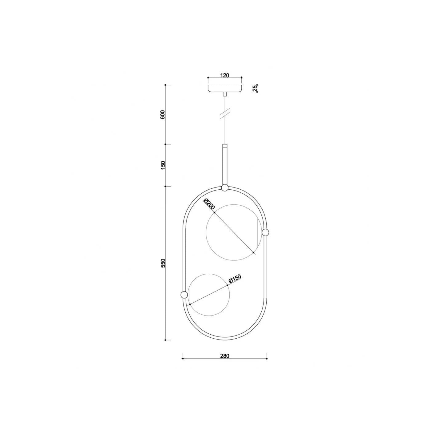 Lampa Wisząca Koban C Biały KOC211P0 Ummo