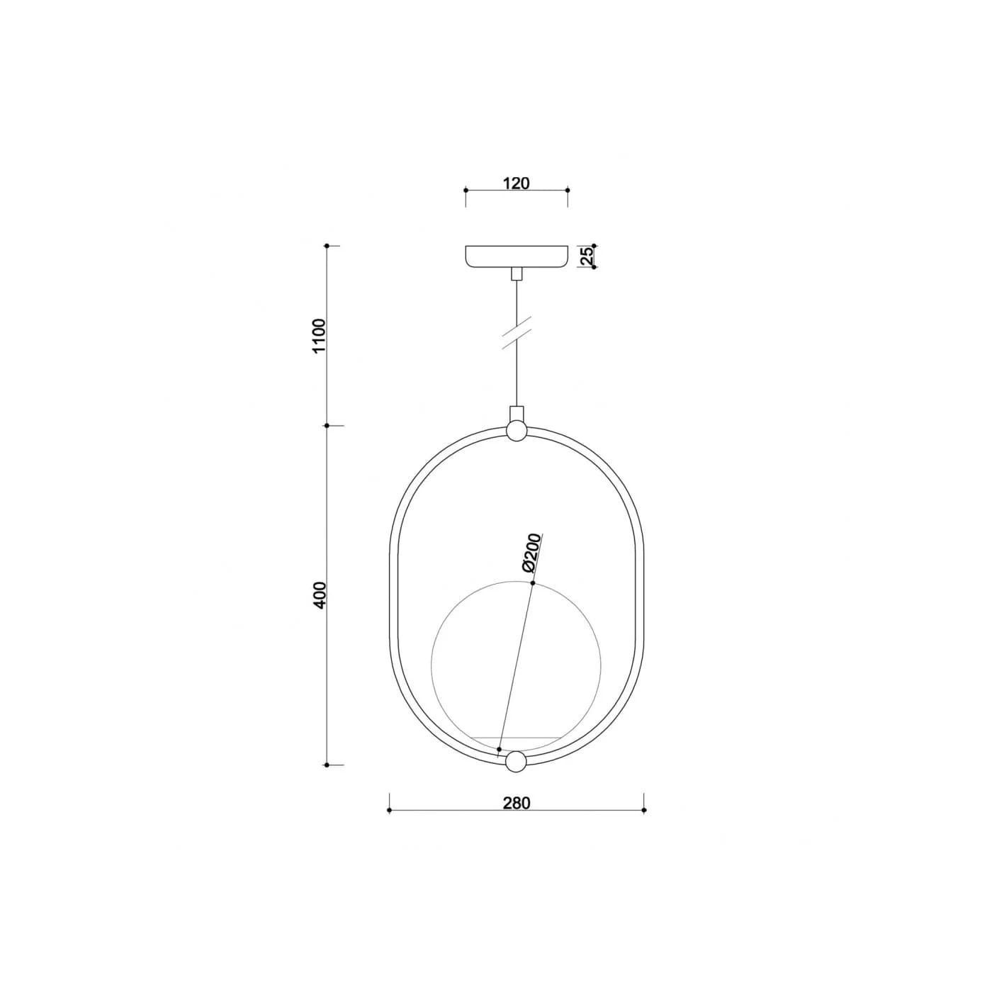 Lampa Wisząca Koban B Biały KOB111P0 Ummo