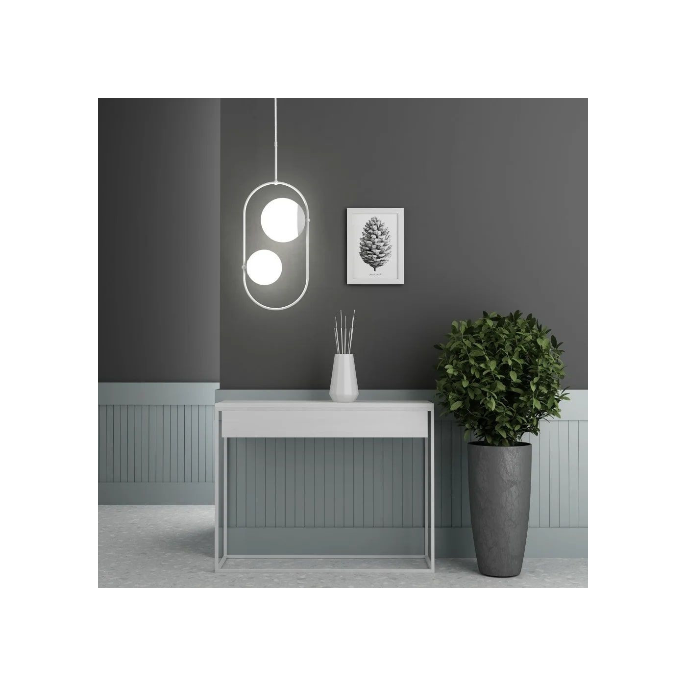 Lampa Wisząca Koban C Biały KOC211PS0 Ummo