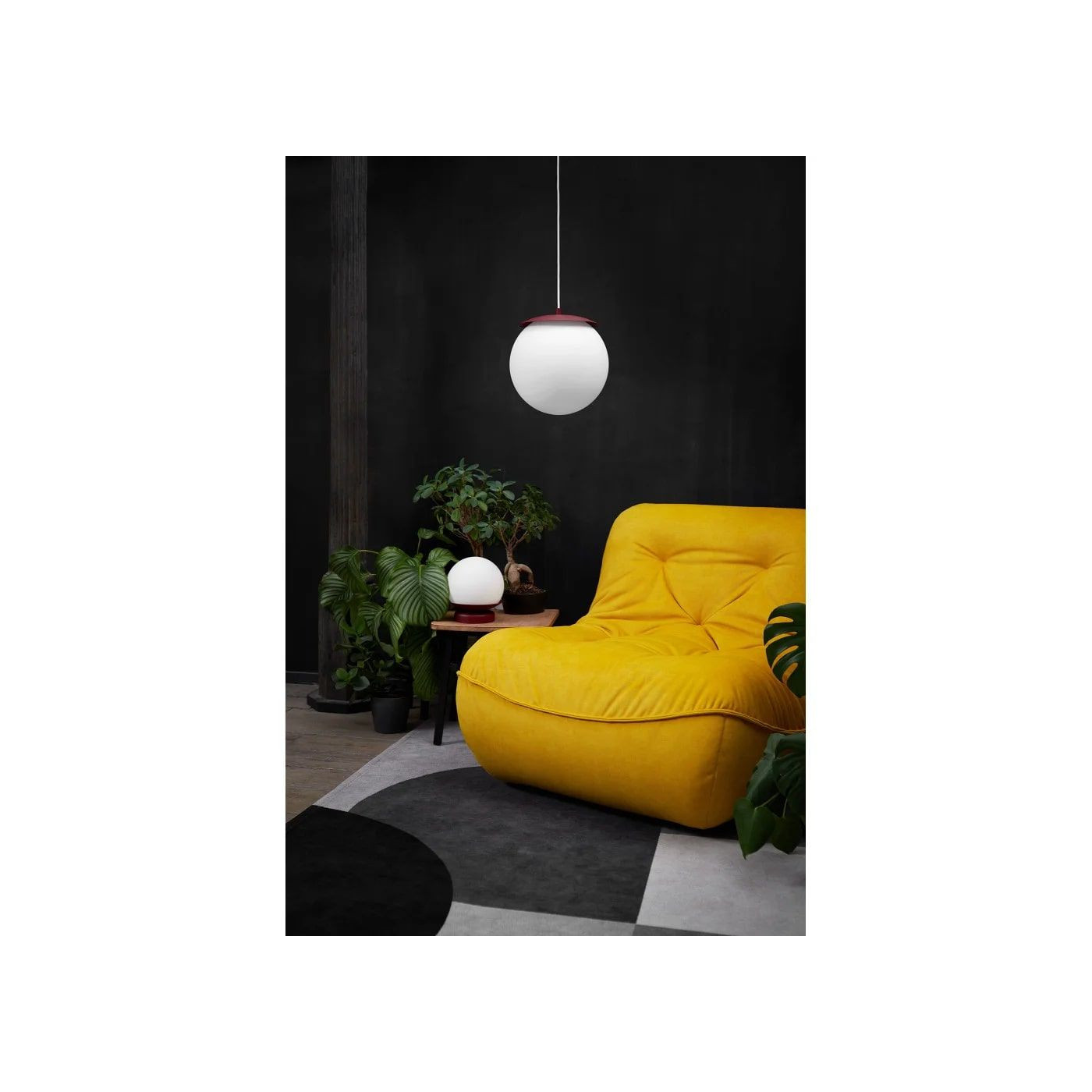 Lampa Wisząca Kuul E Czerwony KLE141P0 Ummo