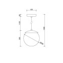 Lampa Wisząca Kuul G Czerwony KLG141P0 Ummo