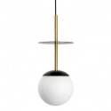 Lampa Wisząca Plaat A Czarno-Złoty PLA132P0 Ummo