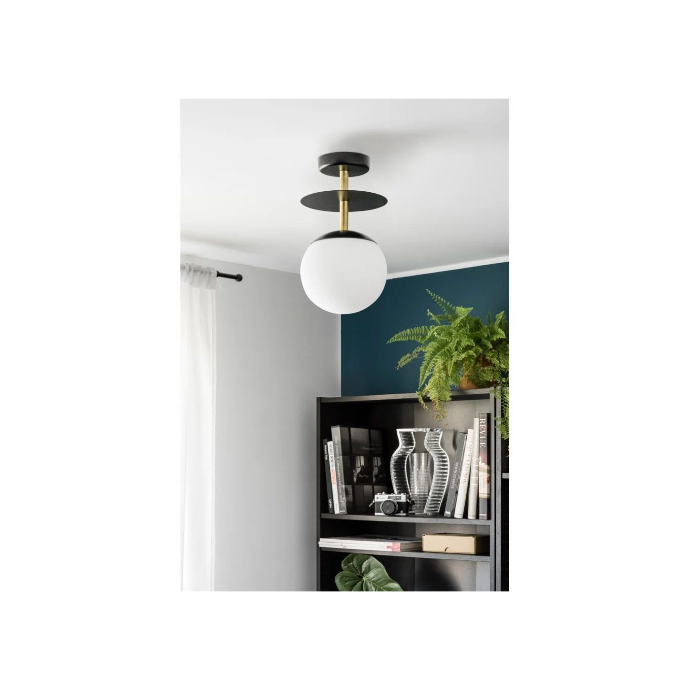 Plafon Plaat B Czarno-Złoty PLB12303 Ummo