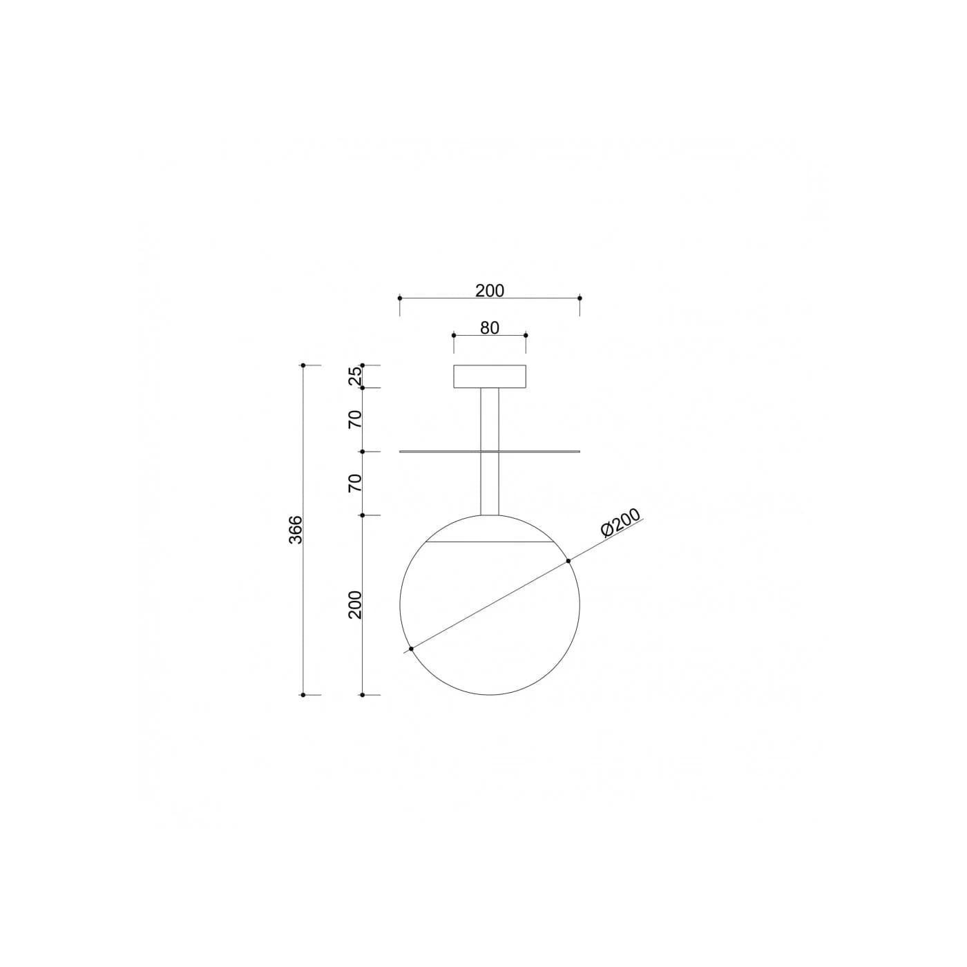 Plafon Plaat B Złoto-Biały PLB11303 Ummo
