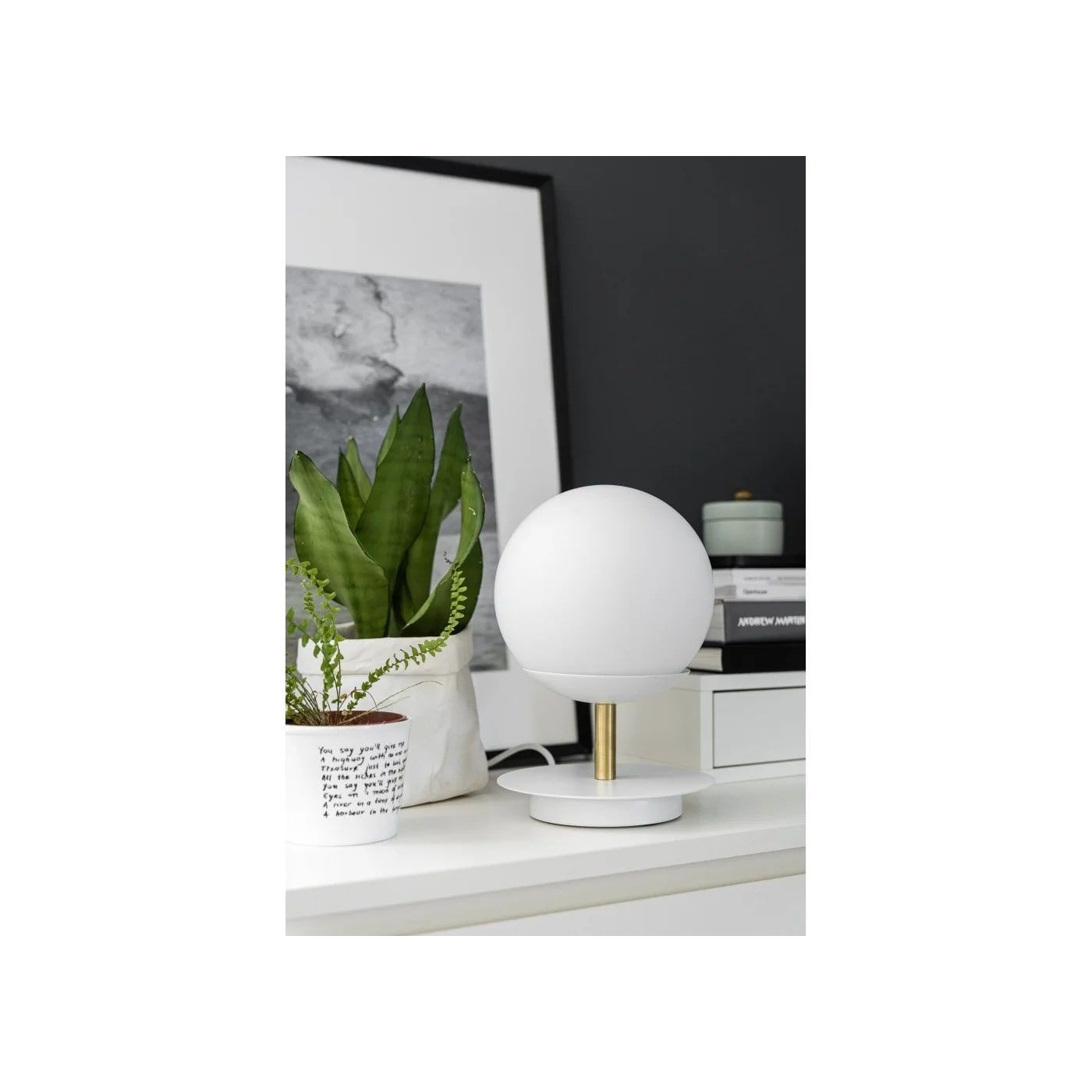 Lampa Stołowa Plaat ST Złoto-Biały PLS131P1 Ummo