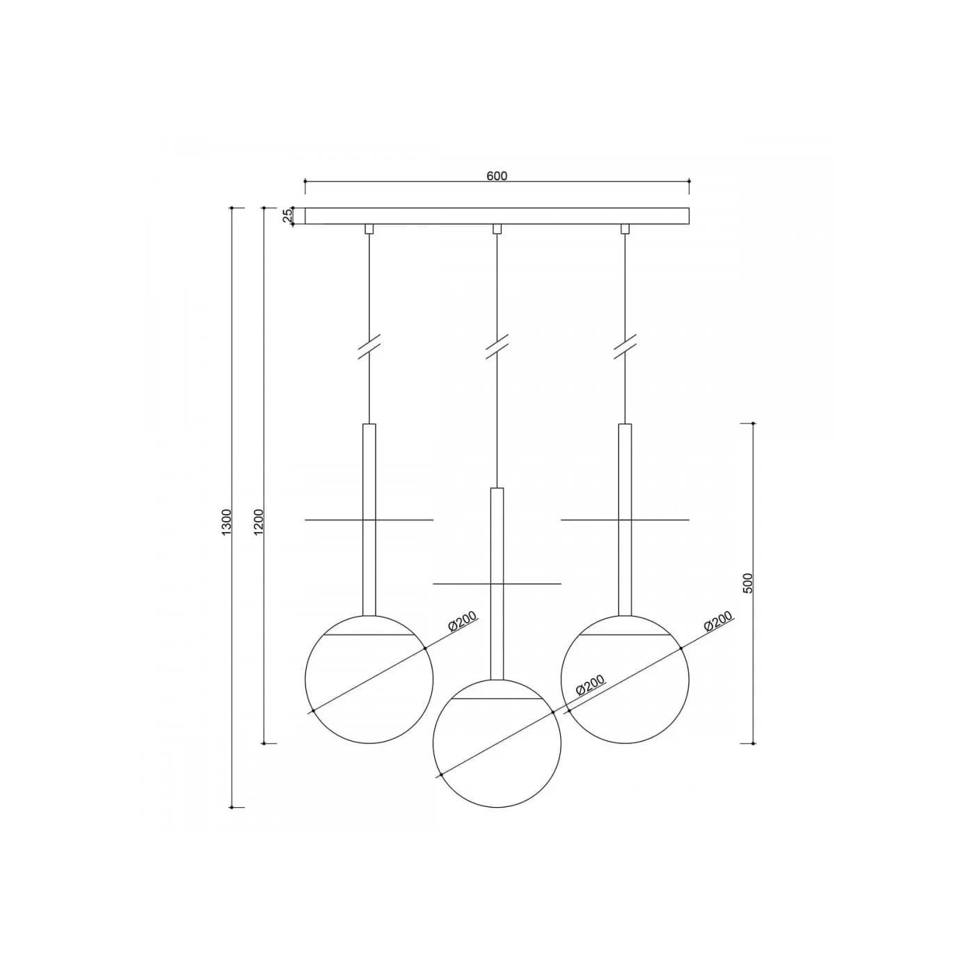 Lampa Wisząca Plaat A Czarny PLL322P0 Ummo