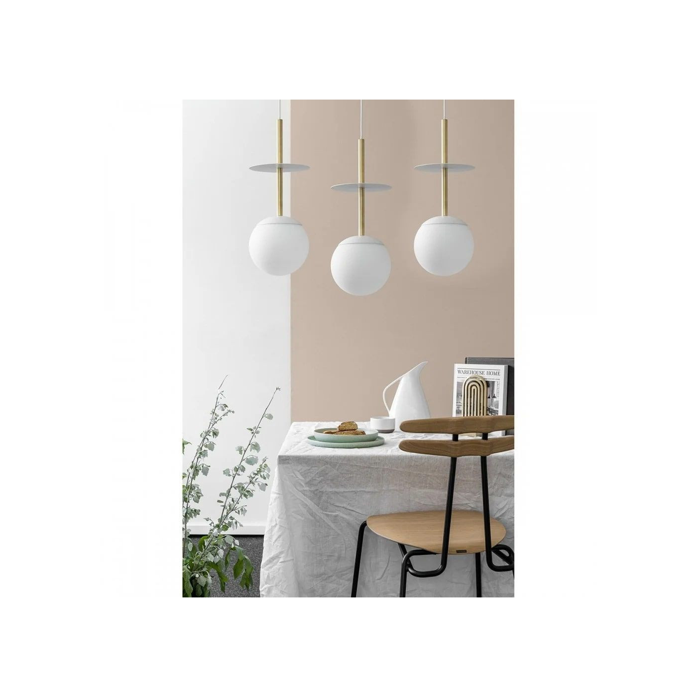 Lampa Wisząca Plaat A Złoto-Biały PLL331P0 Ummo