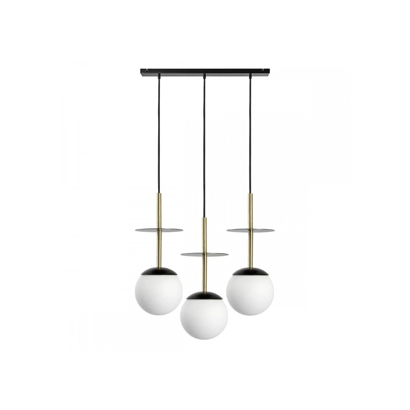 Lampa Wisząca Plaat A Czarno-Złoty PLL332P0 Ummo