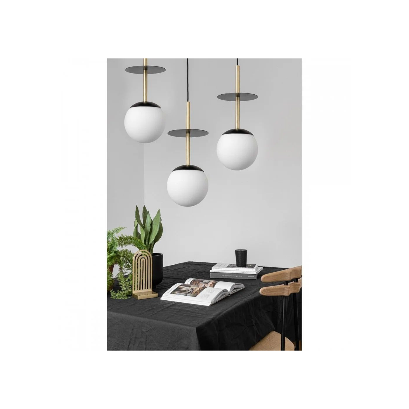 Lampa Wisząca Plaat A Czarno-Złoty PLL332P0 Ummo