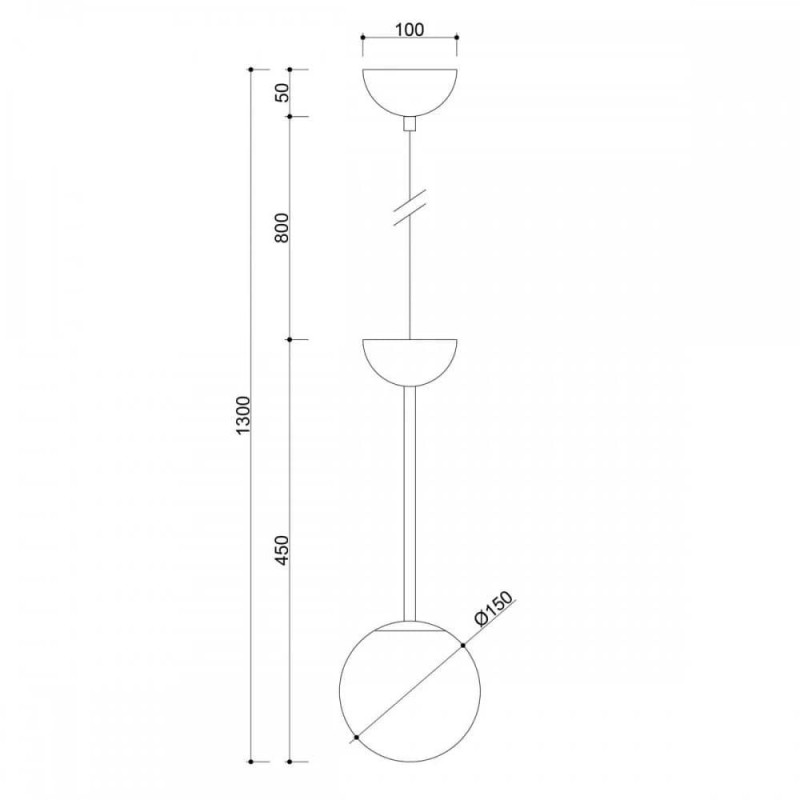 Lampa Wisząca Gladio Czarny GLA122P0 Ummo