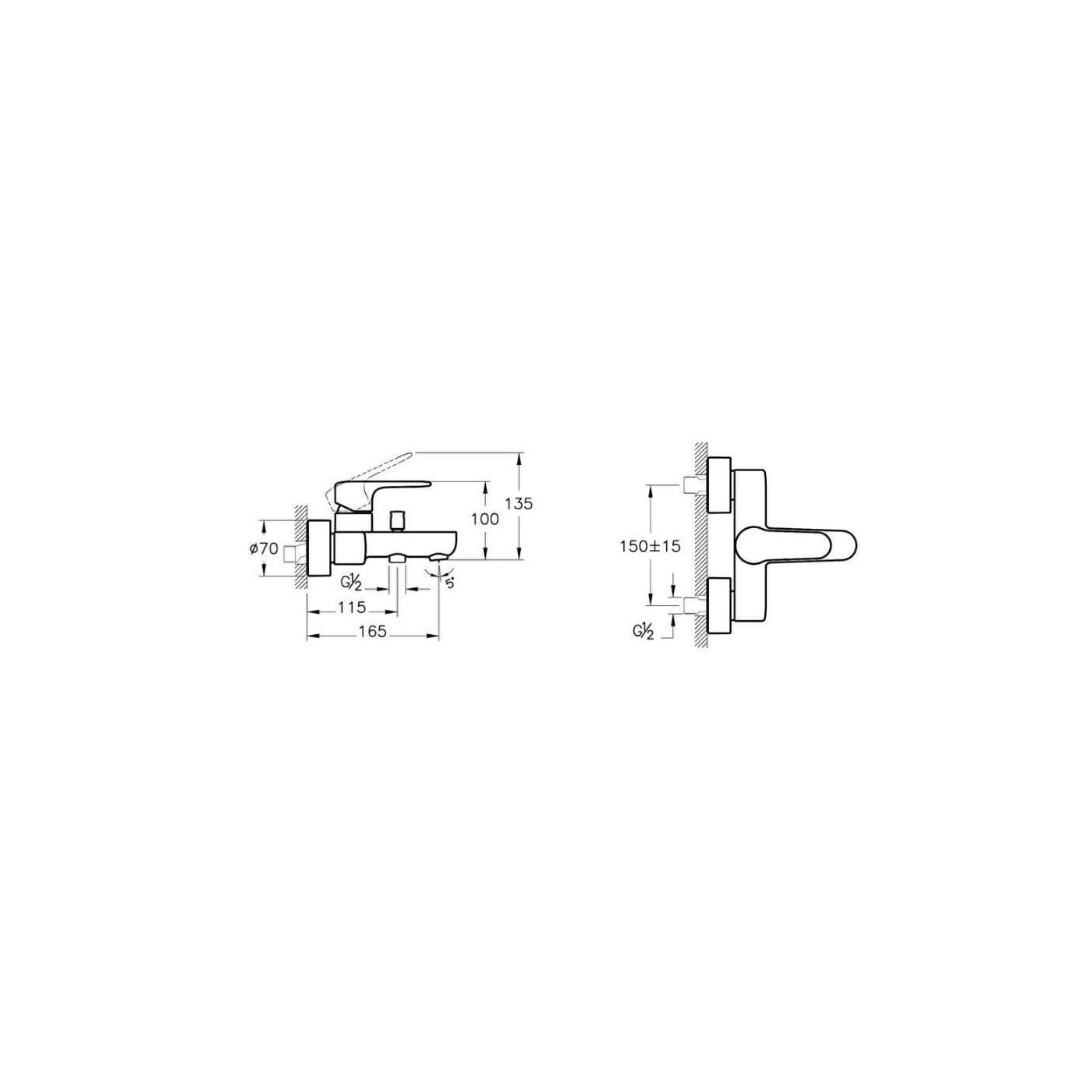 Bateria Wannowo-Prysznicowa Root R Miedź A4272526EXP Vitra