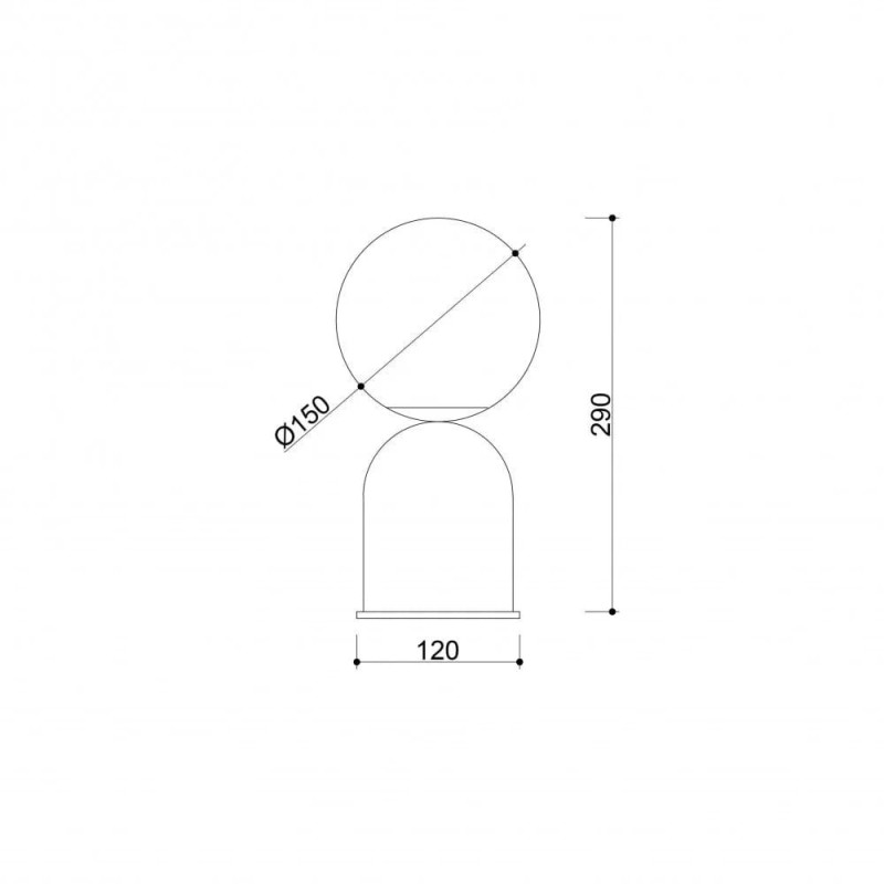 Lampa Stołowa Luoti ST Biały LUS111P1 Ummo