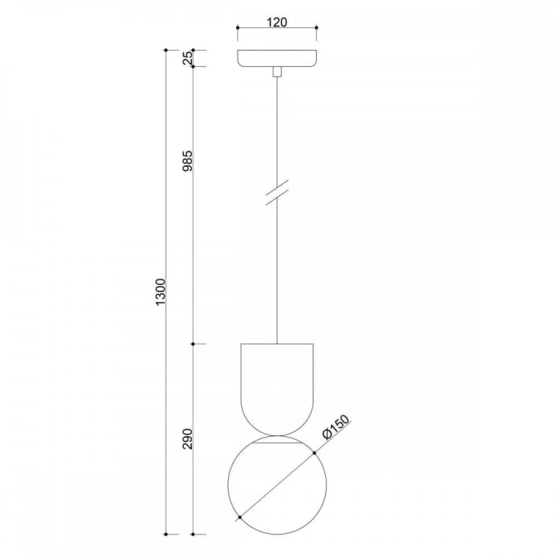 Lampa Wisząca Luoti Czarny LUA122P0 Ummo