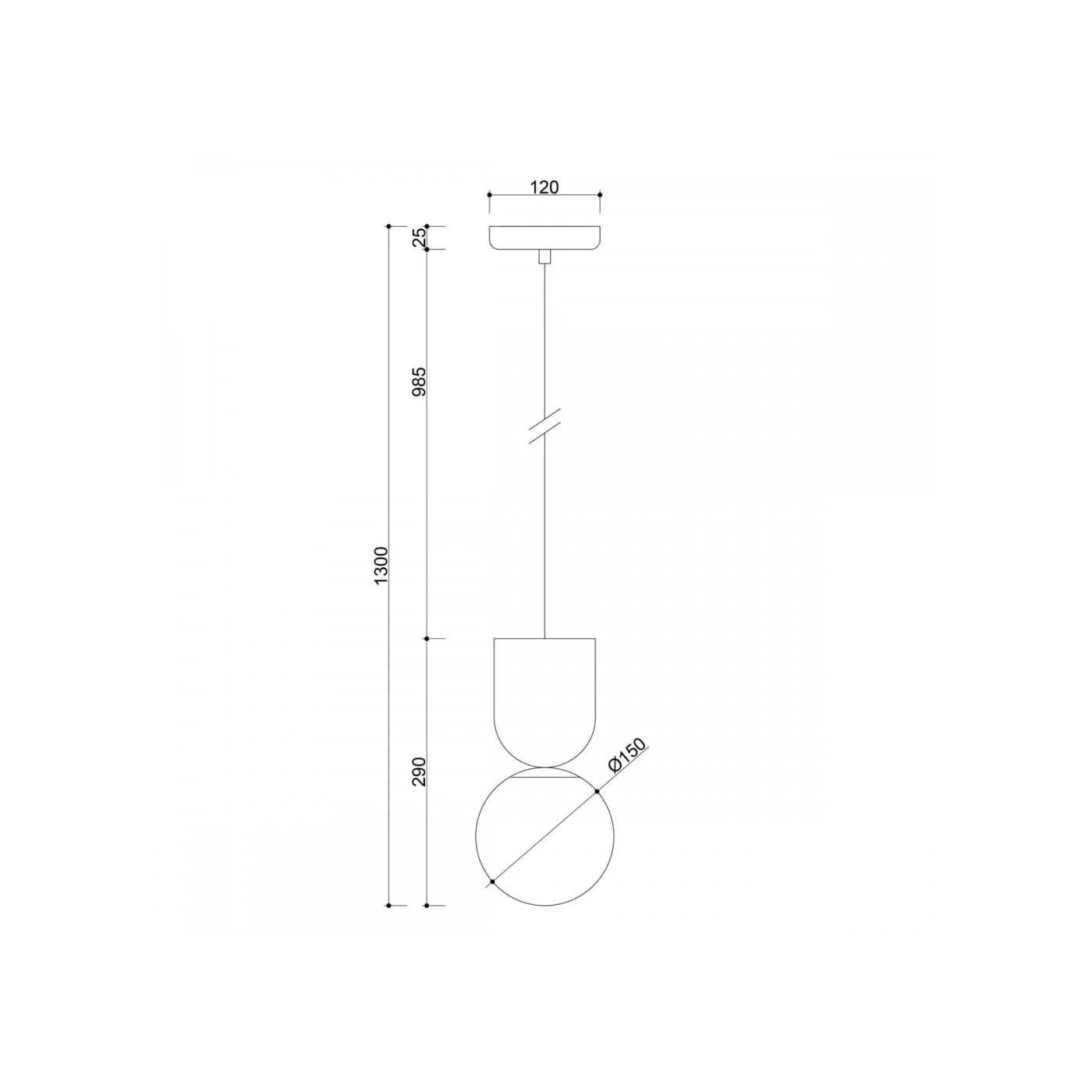 Lampa Wisząca Luoti Czarny LUA122PS0 Ummo