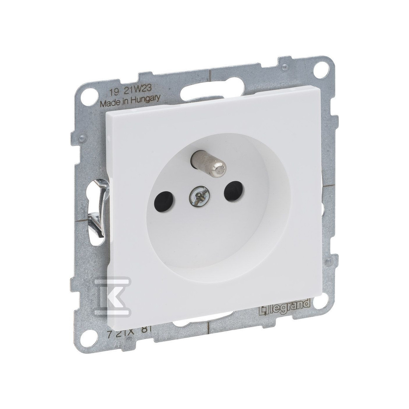 Gniazdo 2P+Z - - 16 A - 250 V~ - Zaciski Automatyczne Biały Suno Legrand