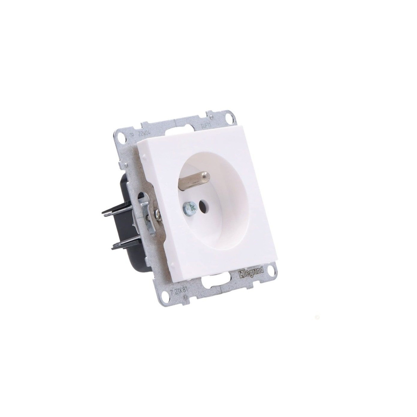 Gniazdo 2P+Z - - 16 A - 250 V~ - Zaciski Automatyczne Biały Suno Legrand