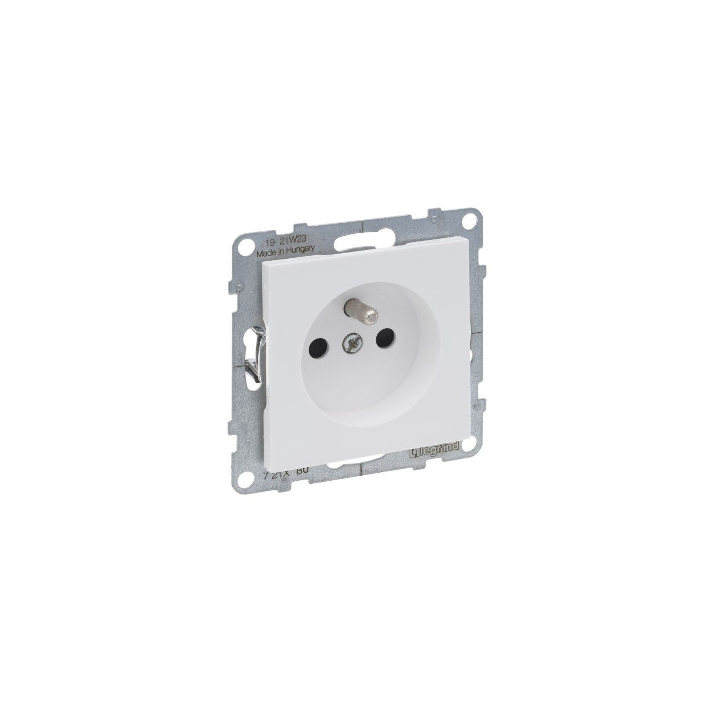Gniazdo 2P+Z z Przesłoną - 16 A - 250 V~ - Zaciski Automatyczne Biały Suno 721180 Legrand