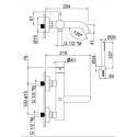 Bateria Wannowa Maira Czarny Mat V27081CZAR Trend