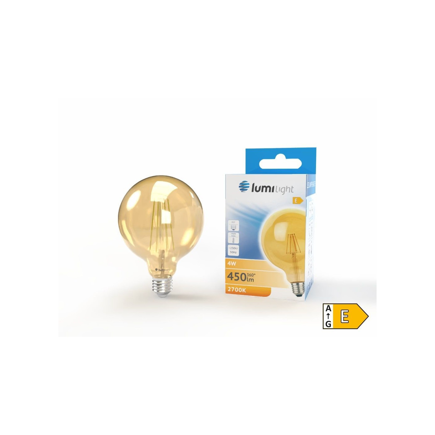 Żarówka LED FLM G95 E27 4W Ciepła LL9113 Lumilight