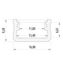 Profil Aluminiowy Typ A Nawierzchniowy 2mb Kingled