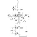 Bateria Wannowa Essence Chrom 25249001 Grohe