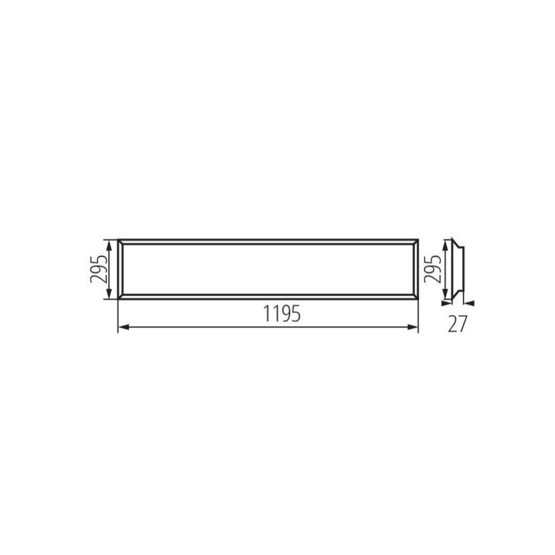 Panel LED Podtynkowy Blingo U34W 4080 120N 37175 Kanlux