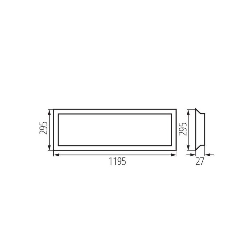 Panel LED Podtynkowy Blingo U29-35W 120CCT 37278 Kanlux