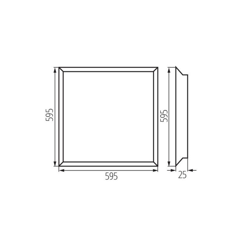 Panel LED Podtynkowy Blingo 34W 408060CW 37172 Kanlux