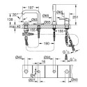 Bateria Wannowa Essence Chrom 25251001 Grohe