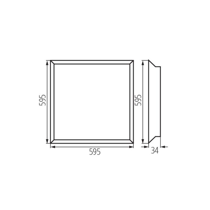 Panel LED Podtynkowy Blingo IPRN38W 6060NW 33174 Kanlux